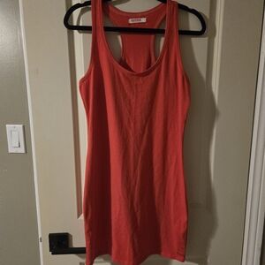 Simple Bodycon Dress (Salmon Colour)